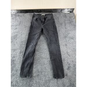 Levi's Women's Black Mid Rise Skinny Jeans Size 6 Stretch Denim